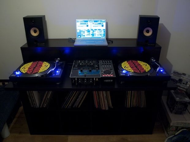 Bedroom DJ with Vinyl Collection