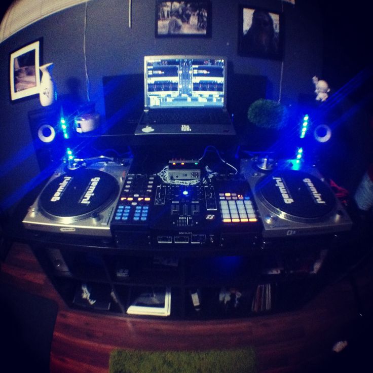 Cool Setup with Blue Lights