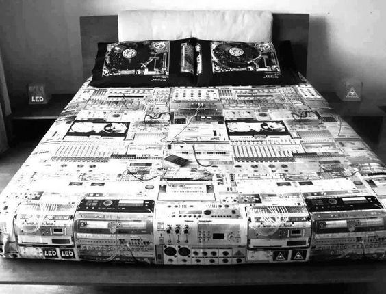 DJ Bedding Setup