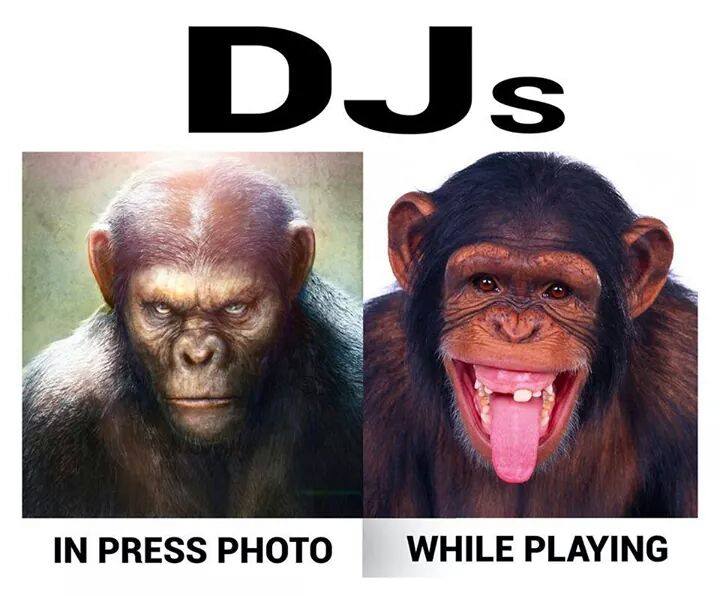 DJ Picture: In Press vs While Playing