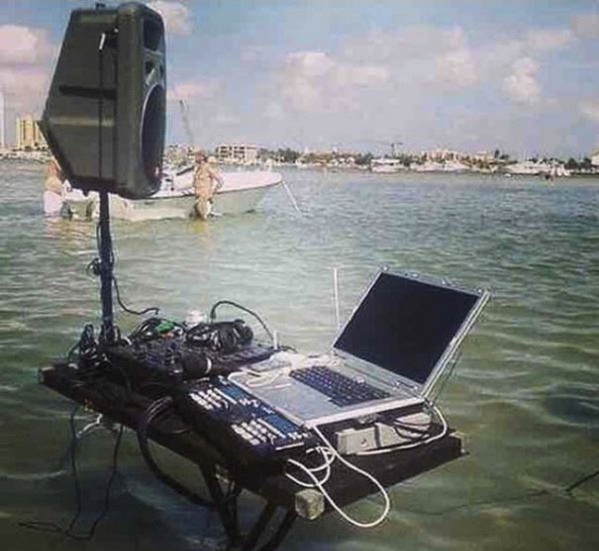 DJ Setup on Water Fail