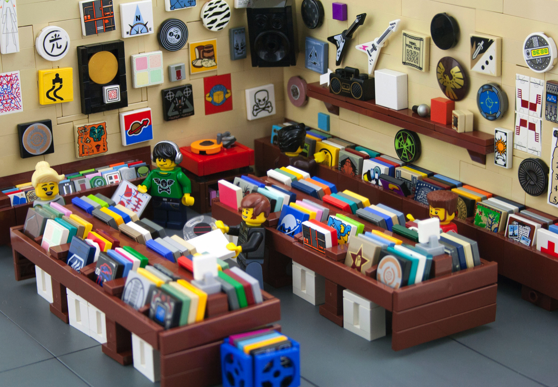 Lego DJ Record Store