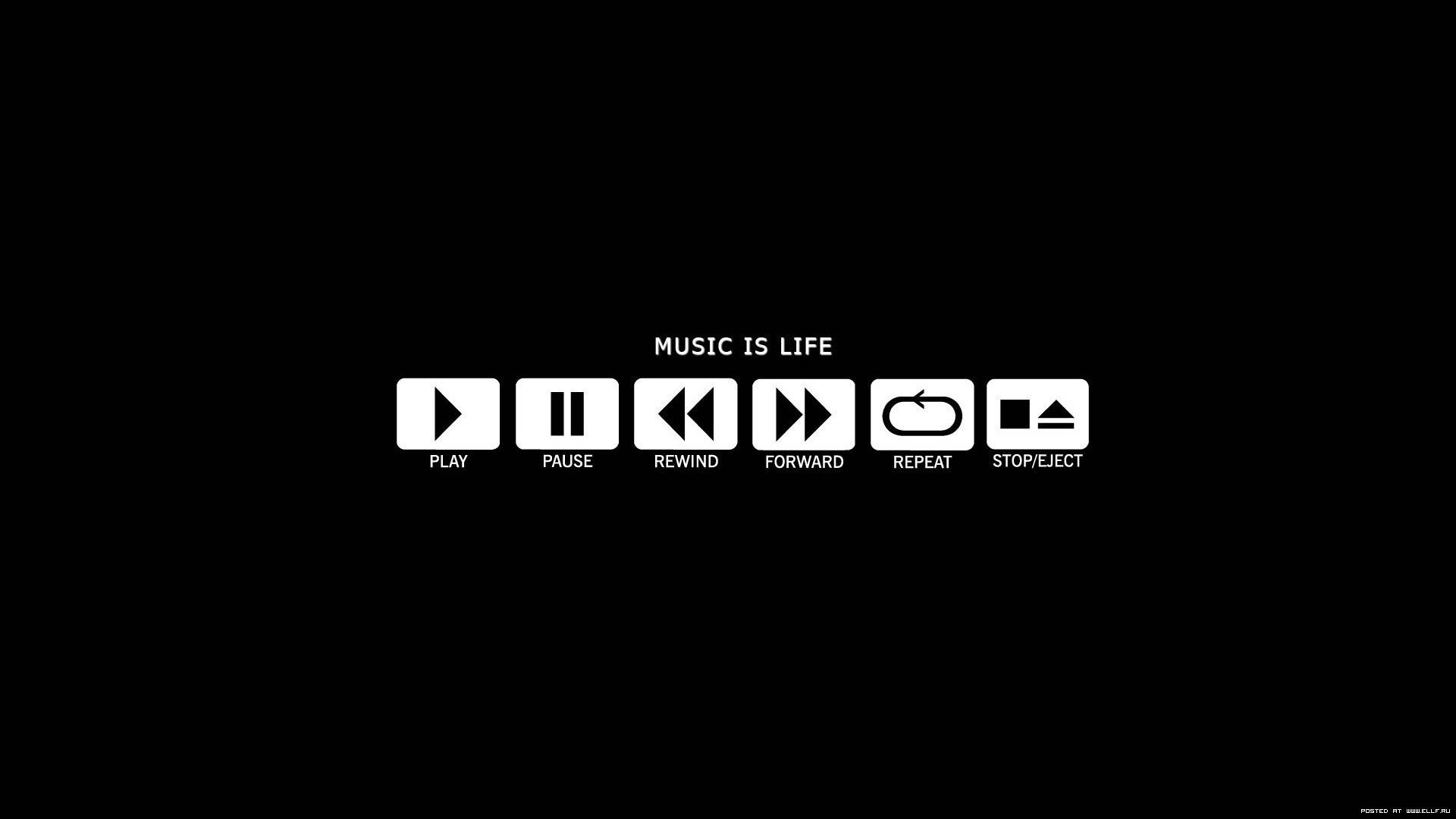 Music is Life Wallpaper - FunDJStuff.com