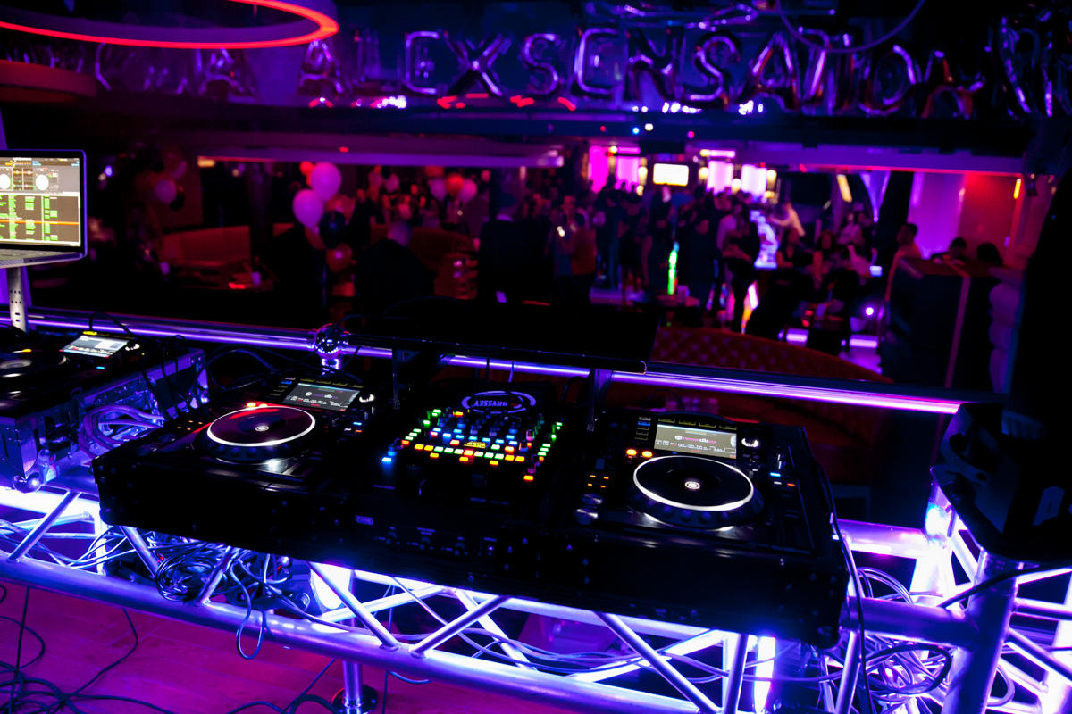 DJ Booth at a Club