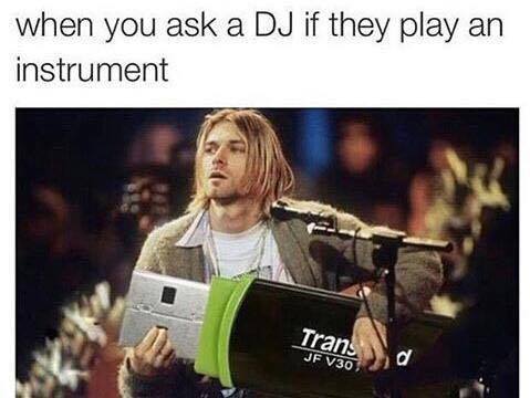 DJ Playing Instrument