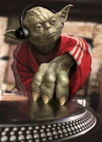 Yoda is a DJ