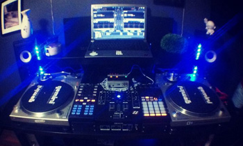 Cool Setup with Blue Lights