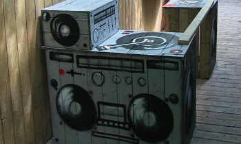 Custom Painted DJ Booth