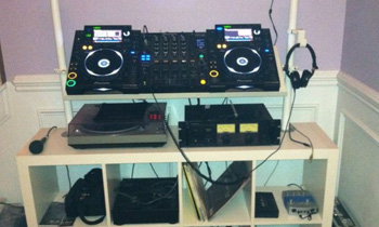 DJ Setup in IKEA Furniture