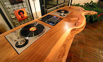 Wooden DJ table