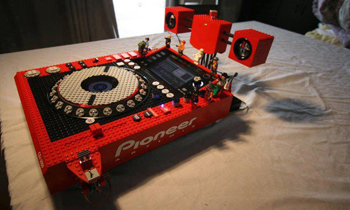 Cool Pioneer CDJ Made of Lego