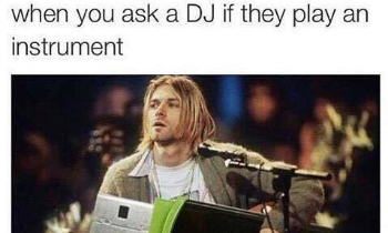 DJ Playing Instrument