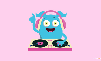 Cute Girly Monster DJ
