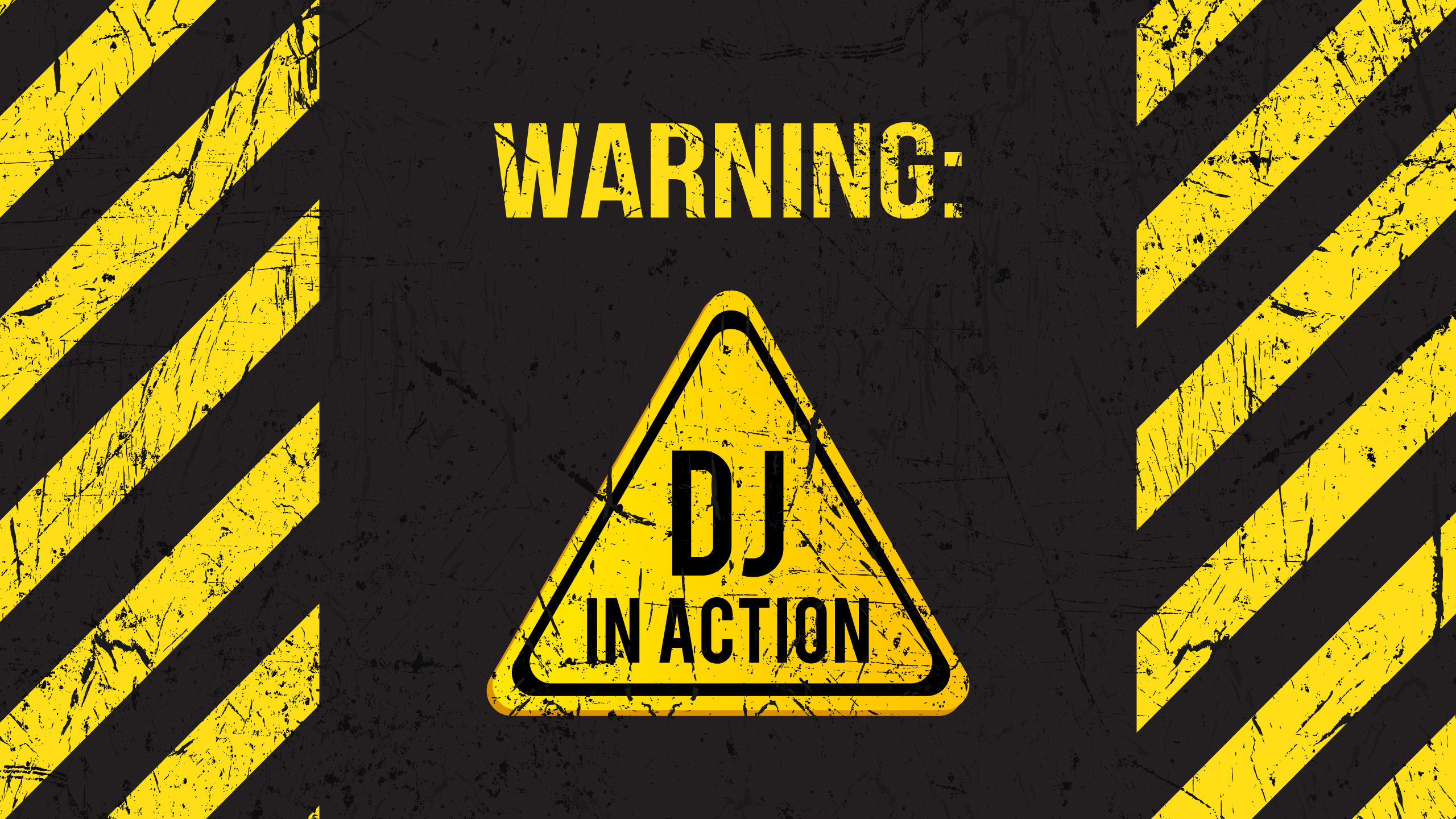 Warning DJ in Action Wallpaper